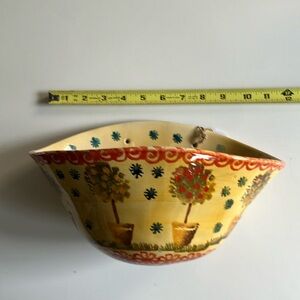 Beautiful Italian ceramic hanging wall planter